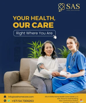 Home healthcare provider offering in-home medical and nursing services in Dubai and UAE.